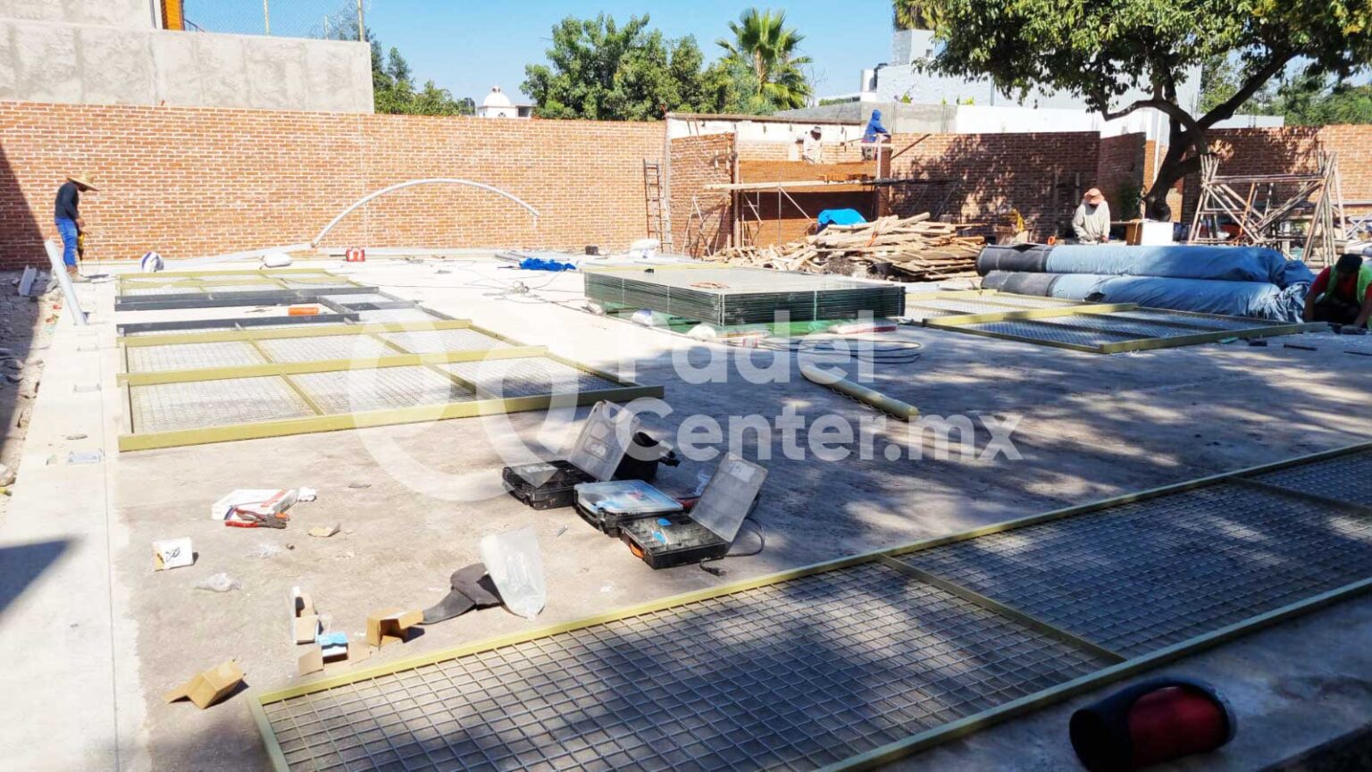 Avances Cancha De Padel Panoramica Irapuato Guanajuato Construcci N