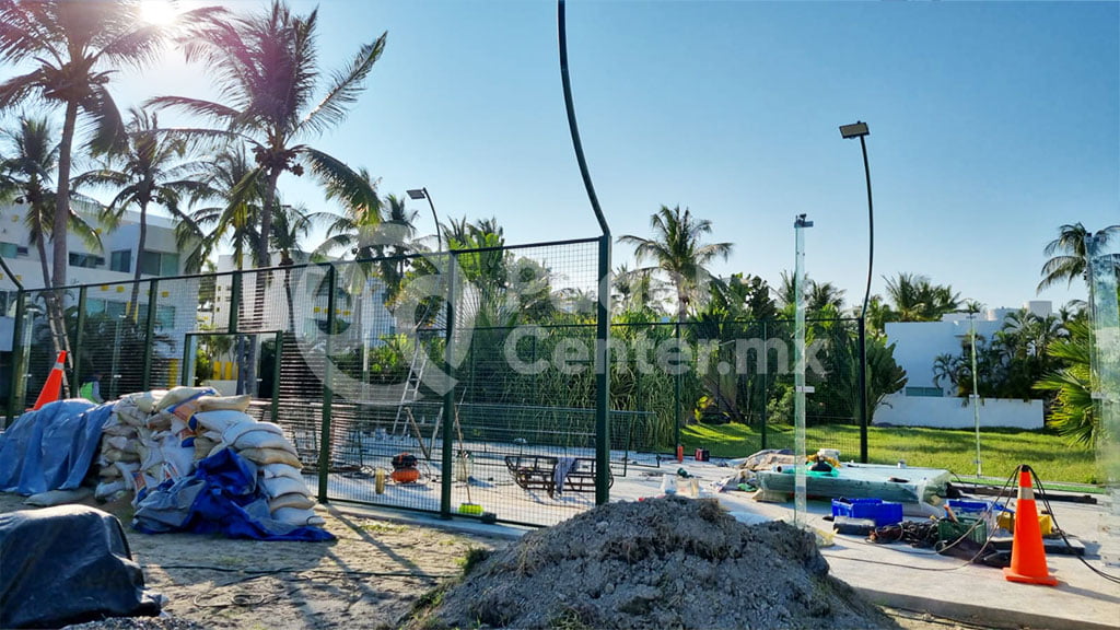 CANCHA DE PADEL SEMIPANORAMICA CONDOMINIO XCARET ACAPILCO GUERRERO